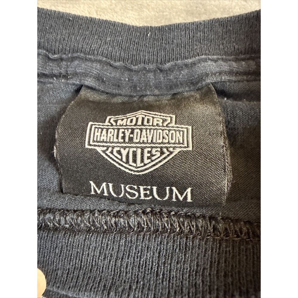 VTG Harley-Davidson Museum Milwaukee WI Black Long Sleeve T-Shirt Size 2XL - Picture 4 of 9